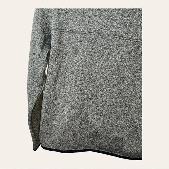 0509W.‎ EDDIE BAUER 1/4 BUTTON SNAP UP JACKET GRAY IN COLOR SIZE LARGE POCKETS - Picture 10 of 11